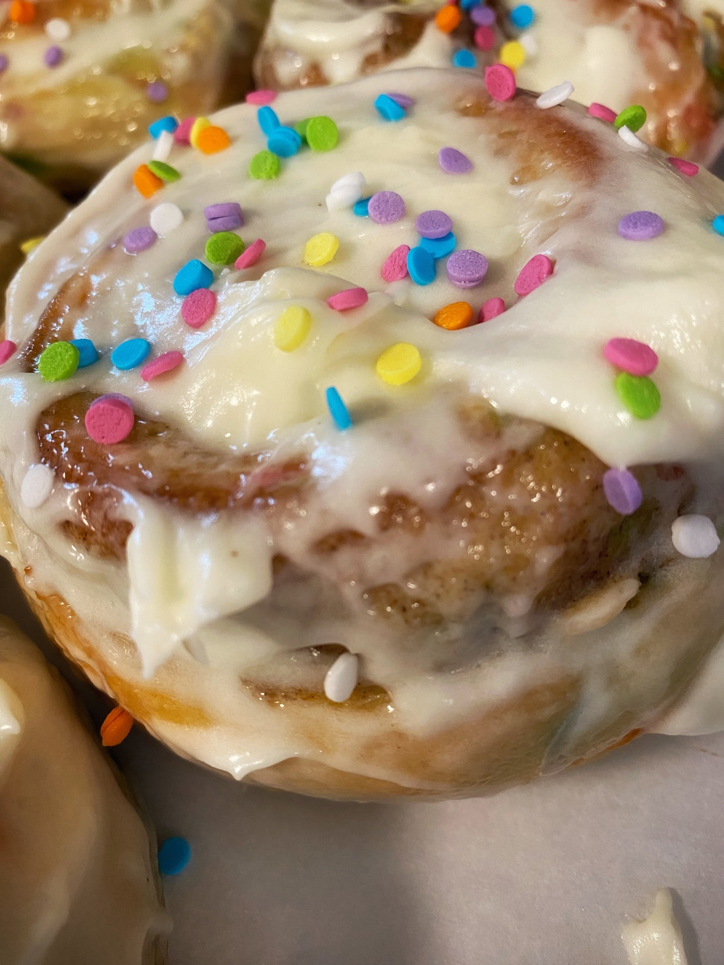 Funfetti Cinnamon Rolls, Saturday March 15, 3-3:30 PM