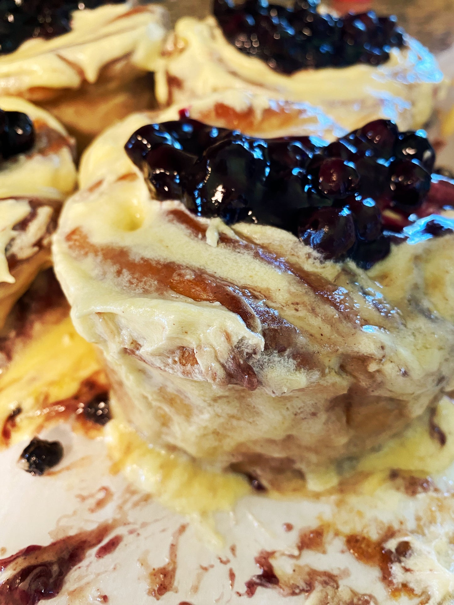 Blueberry Lemon Cinnamon Rolls for Saturday, June 28th, 12:00 Noon Pick Up