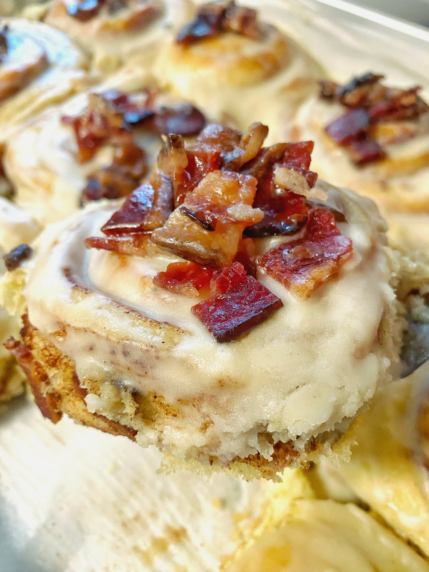 Maple Bacon Cinnamon Roll, Saturday, October 18th, 2-2:45 pm Pick Up