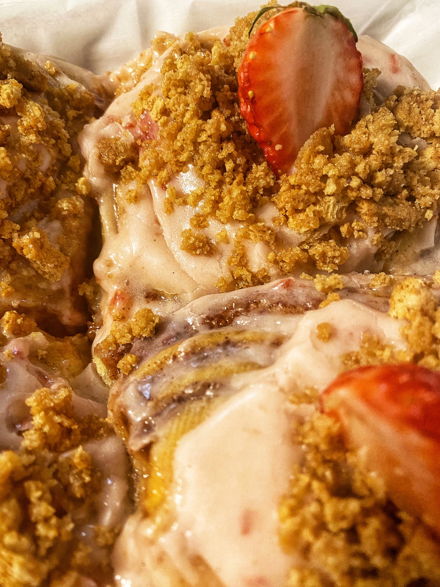 Strawberry Cheesecake Cinnamon Rolls
