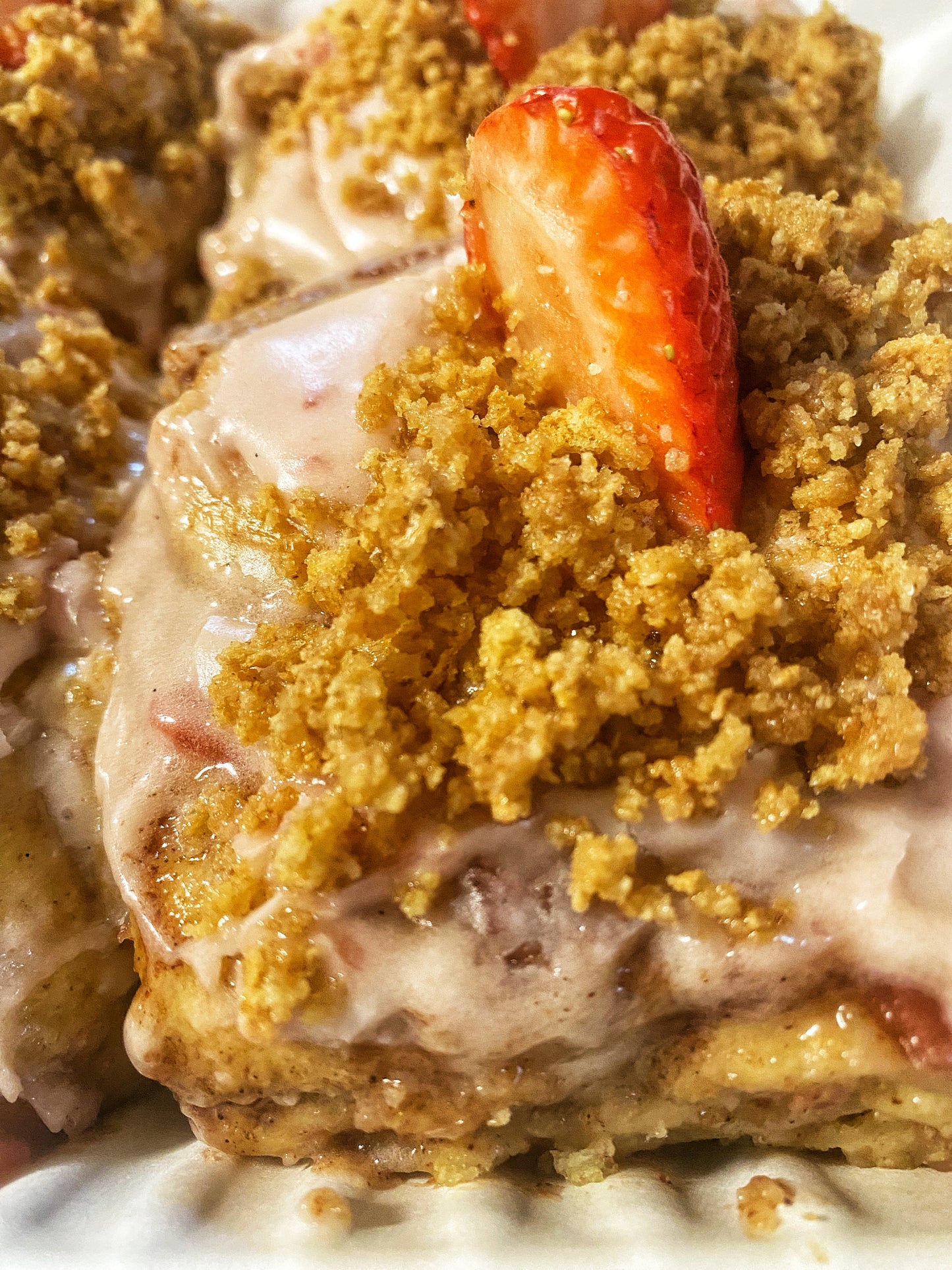 Strawberry Cheesecake Cinnamon Rolls