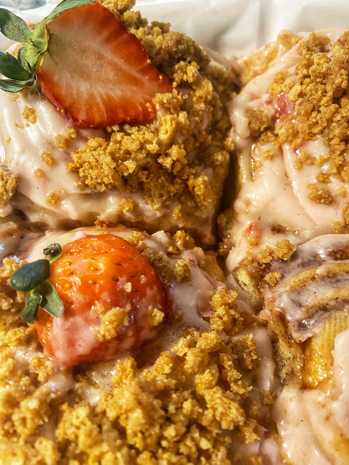 Strawberry Cheesecake Cinnamon Rolls
