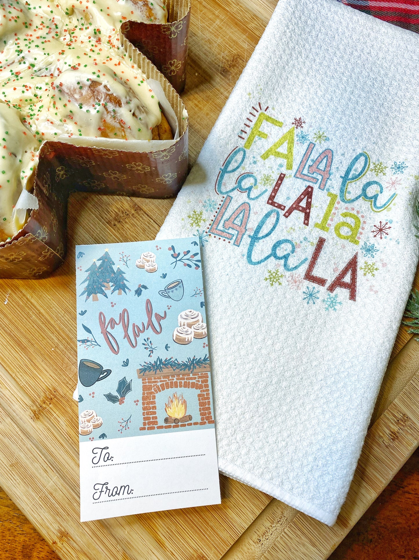 Christmas Tree Cinnamon Roll Holiday Gift Box